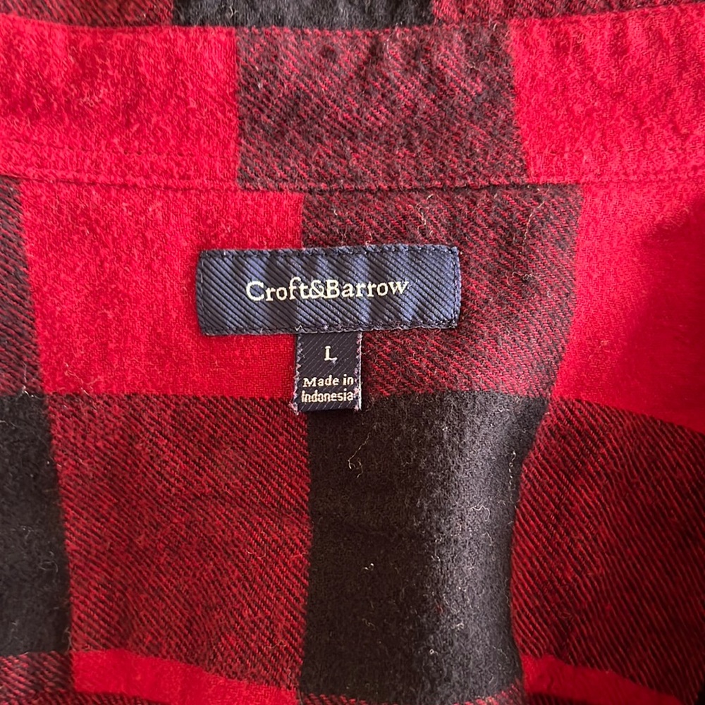 Mens Large Crofts and Borrow Flannel